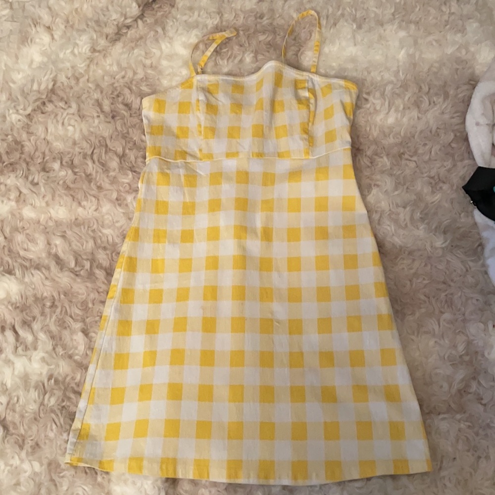 Forever 21 yellow gingham dress